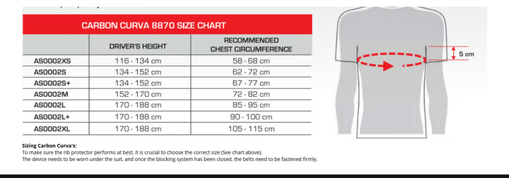Stilo Carbon Curva 8870 Rib and Chest Protector
